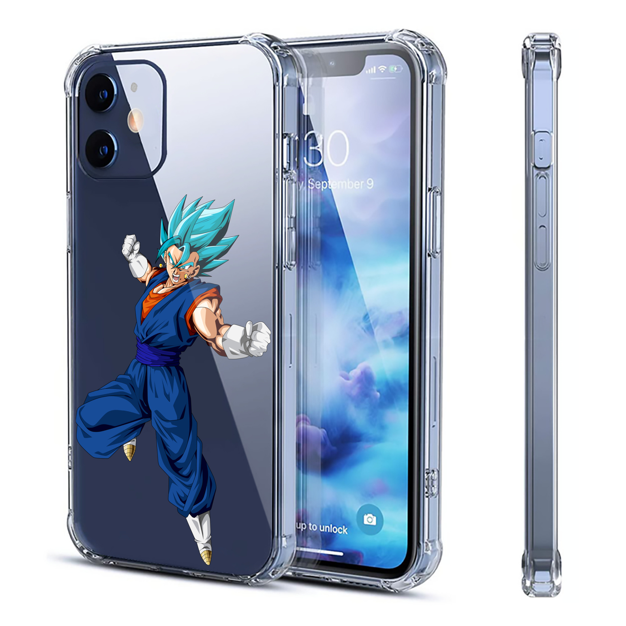 （画像用） ドラゴンボール ベジット DRAGON BALL Vegetto 【iPhone 12シリーズ対応】透明スマホケース（クリアソフトケース）